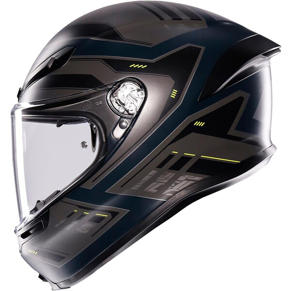 AGV - Casque K6 S Enhance Gris Mat / Jaune fluo