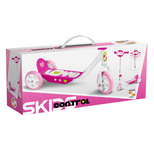 Scooter de 3 rodas com controle de derrapagem