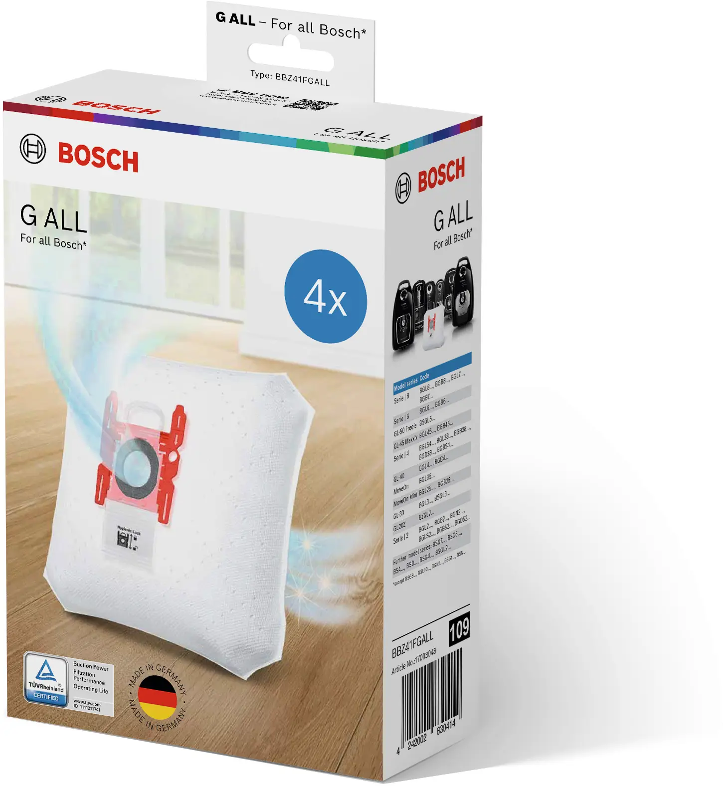 Stofzuigerzak PowerProtect Type G ALL BBZ41FGALL • 17003048