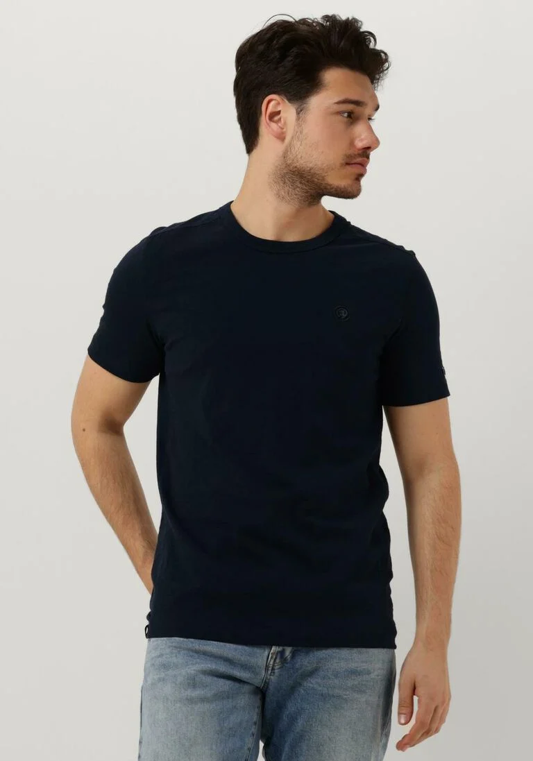 CAST IRON donkergrijze cast iron t-shirt short sleeve r-neck organic cotton slub essential