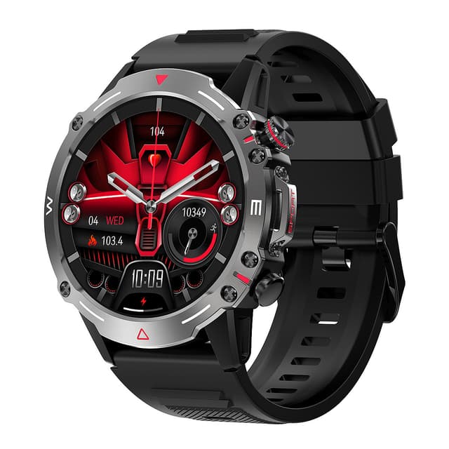 Smartwatch / sportsur med Bluetooth-opkald Sort