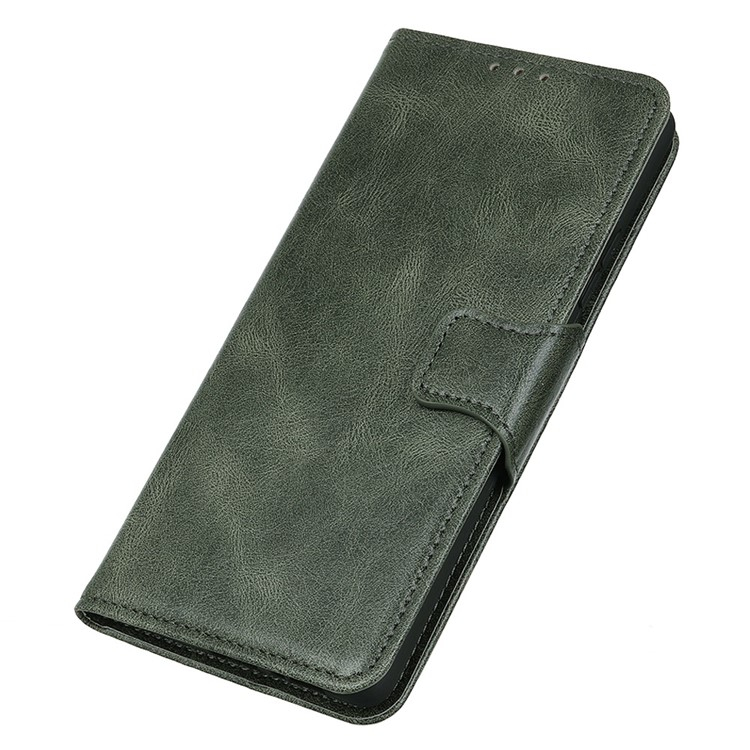 Samsung Galaxy S25 Edge Echtleder Tasche Flip Cover (RFID Schutz) - Dunkelgrün