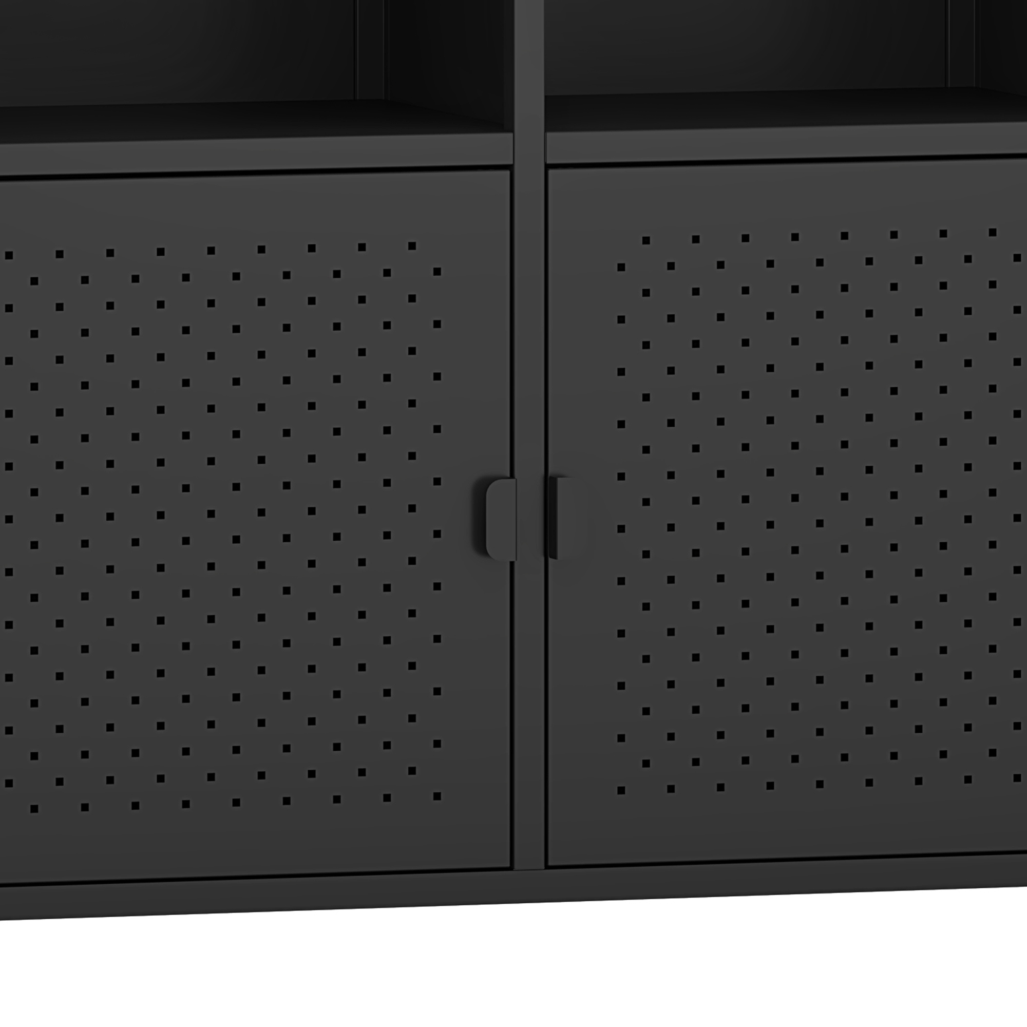Sideboard Metall AMET 119 x 80 cm schwarz