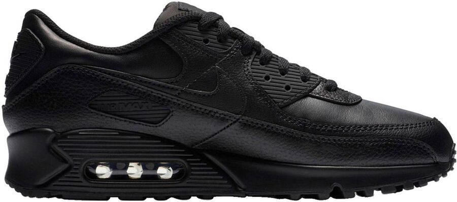 Nike Air Max 90 Sneakers Heren Zwart Mesh Synthetisch