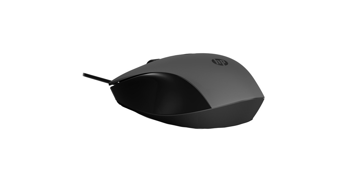 HP150 muis met kabel  (Zwart, 1600 dpi)
