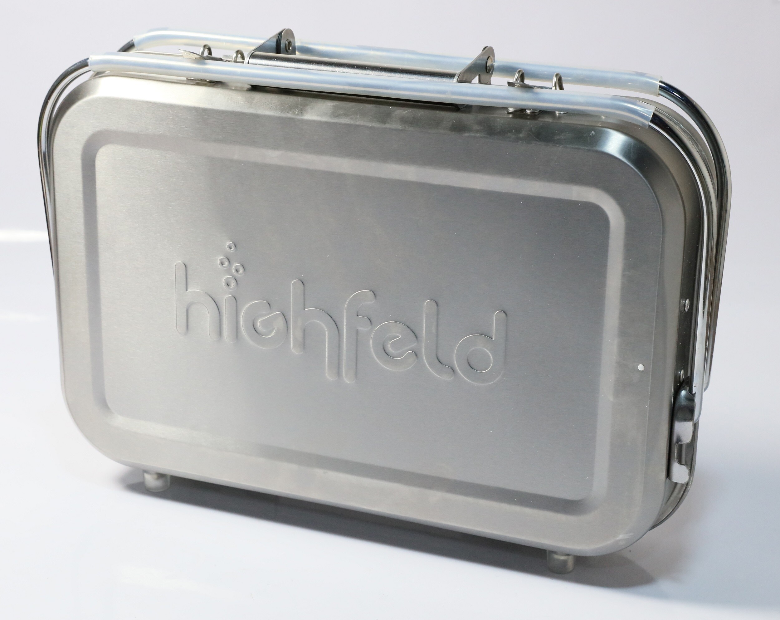 highfeld® Holzkohlegrill Tragbarer Koffergrill Klappgrill Tischgrill Picknickgrill