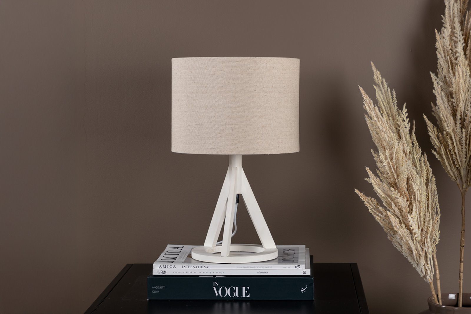 Kona bordlampe Hvit, linskjerm