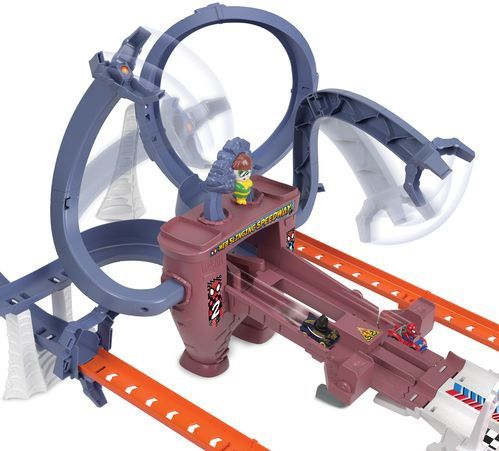 Hot Wheels - Spider-Mans Wirwarrende Racebaan - Baanset