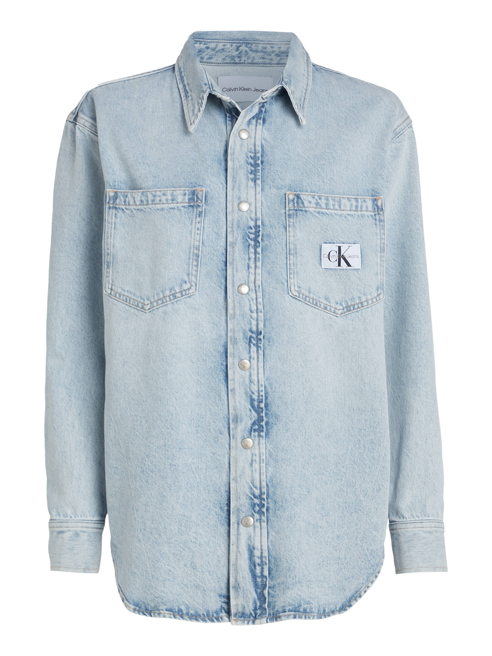 CALVIN KLEIN JEANS| Damen Jeansbluse DAD DENIM SHIRT Oversized Fit