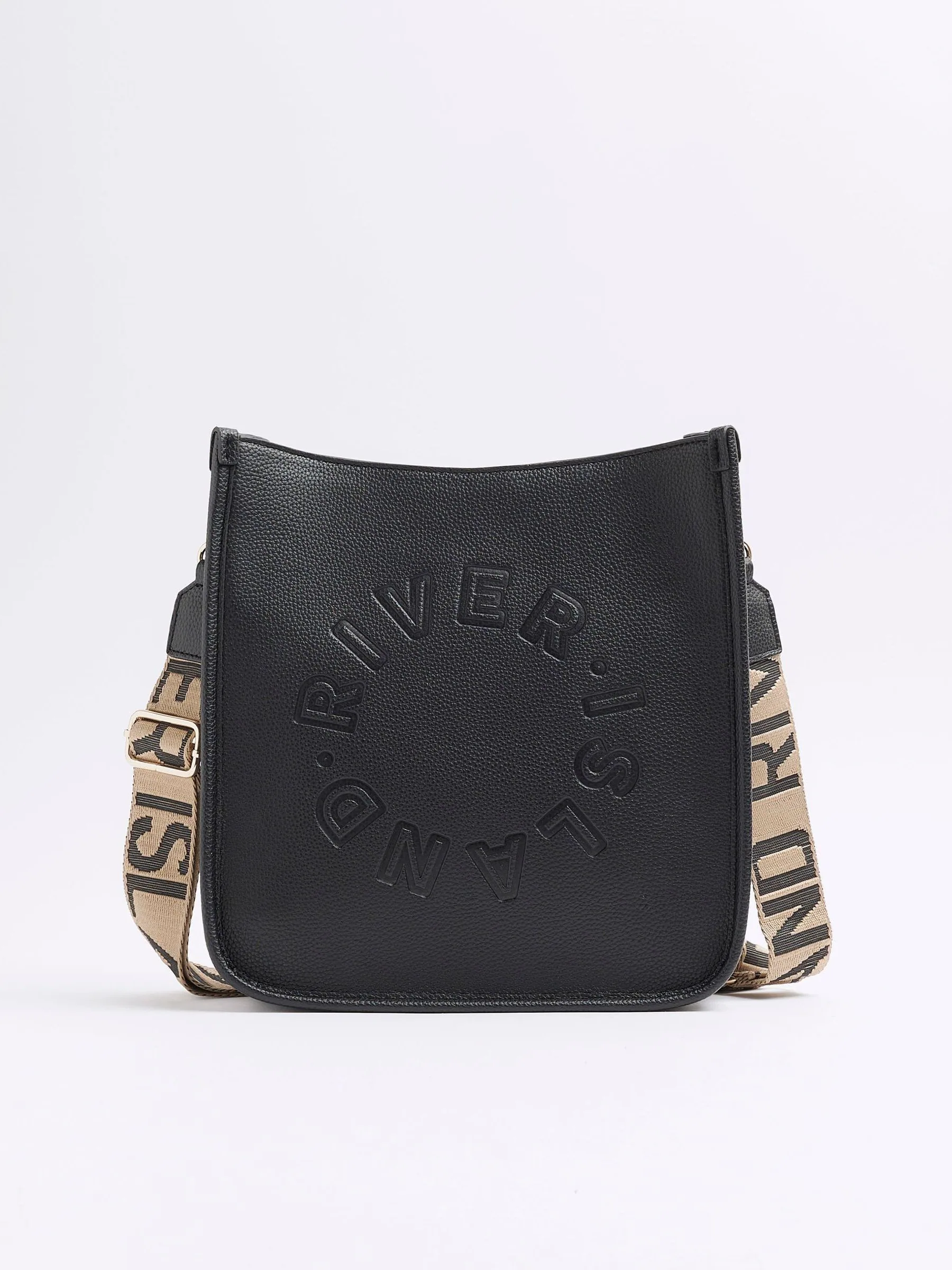 River Island Logo Messenger Cross-Body Bag