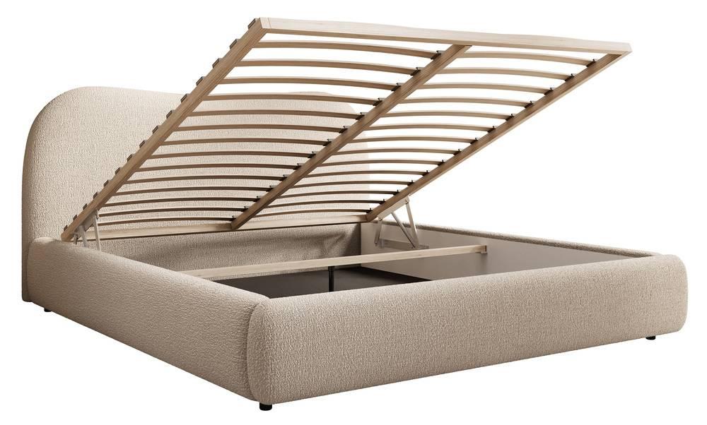 NADUVI Collection Sombala Bedframe - 140 x 200 cm - Beige