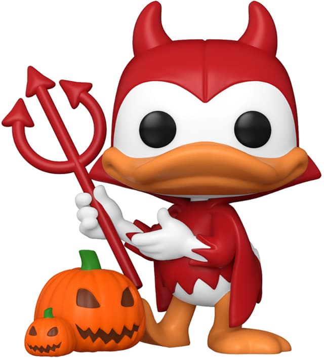 Funko POP Disney m/Chase actionfigur (Devil Donald with Pumpkin)