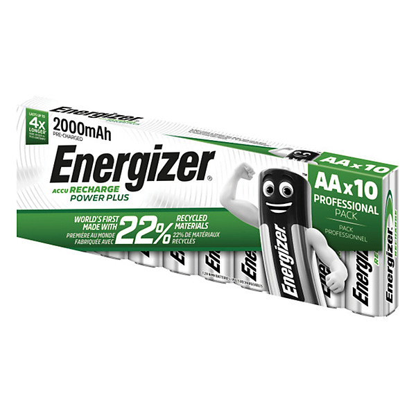 Piles rechargeables Energizer Power Plus AA, lot de 10