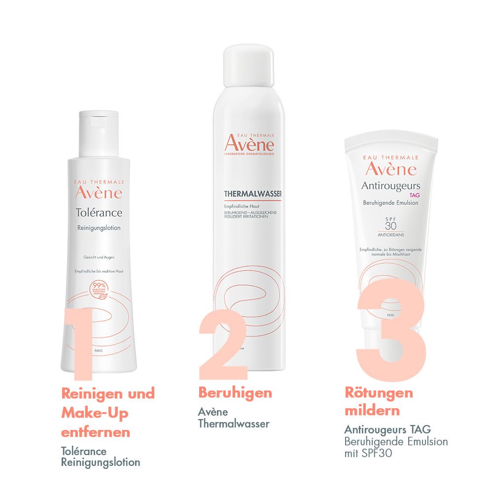 Avène Antirougeurs Tag Beruhigende Emulsion mit SPF 30 - beruhigend bei Rötungen und Rosacea-Behandlung