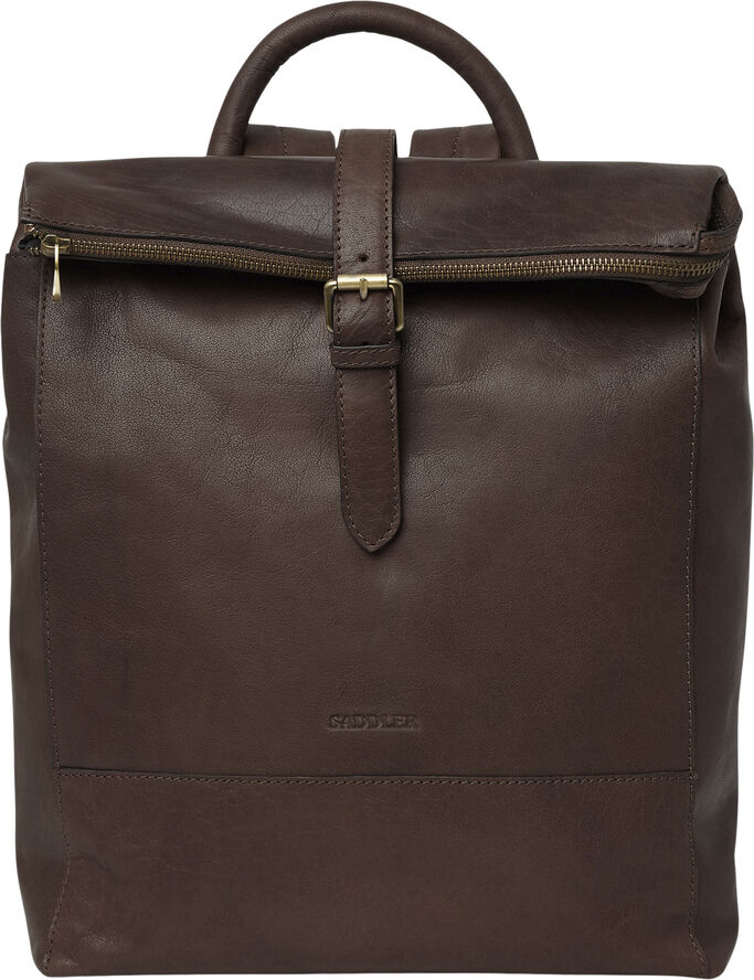 Saddler Palermo Antique brass Dk.brown