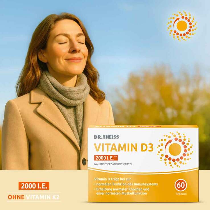 Dr. Theiss Vitamin D3 Tabletten 2000 I.E., 60 St