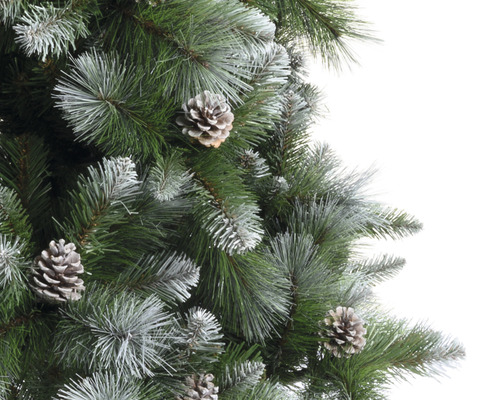 Kunstkerstboom, dennenboom Lafiora Montana, H 210 cm, groen en wit