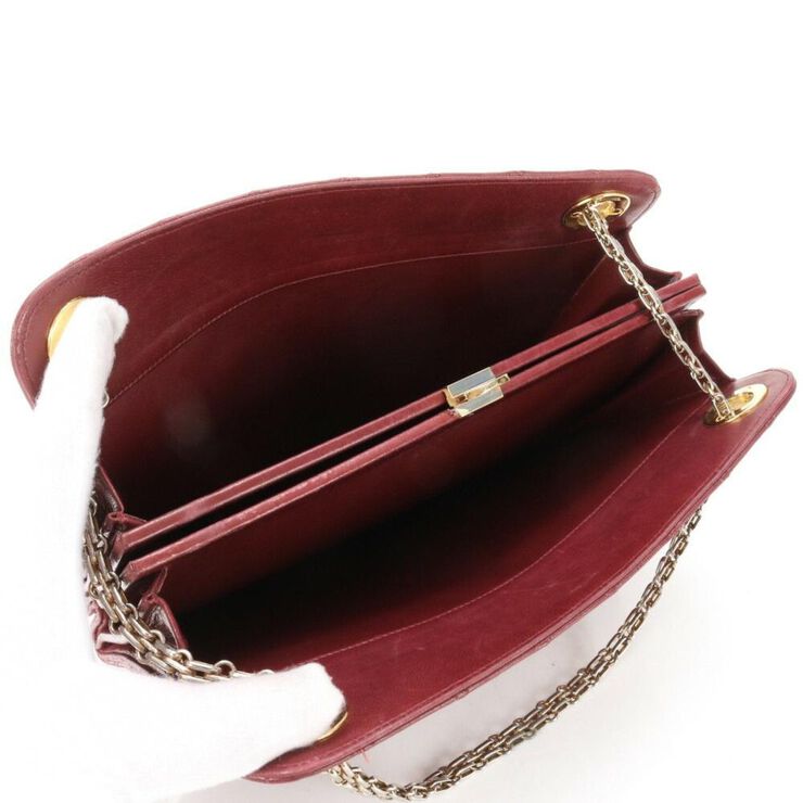 Chanel Vintage Chanel Shoulder Bag Burgundy