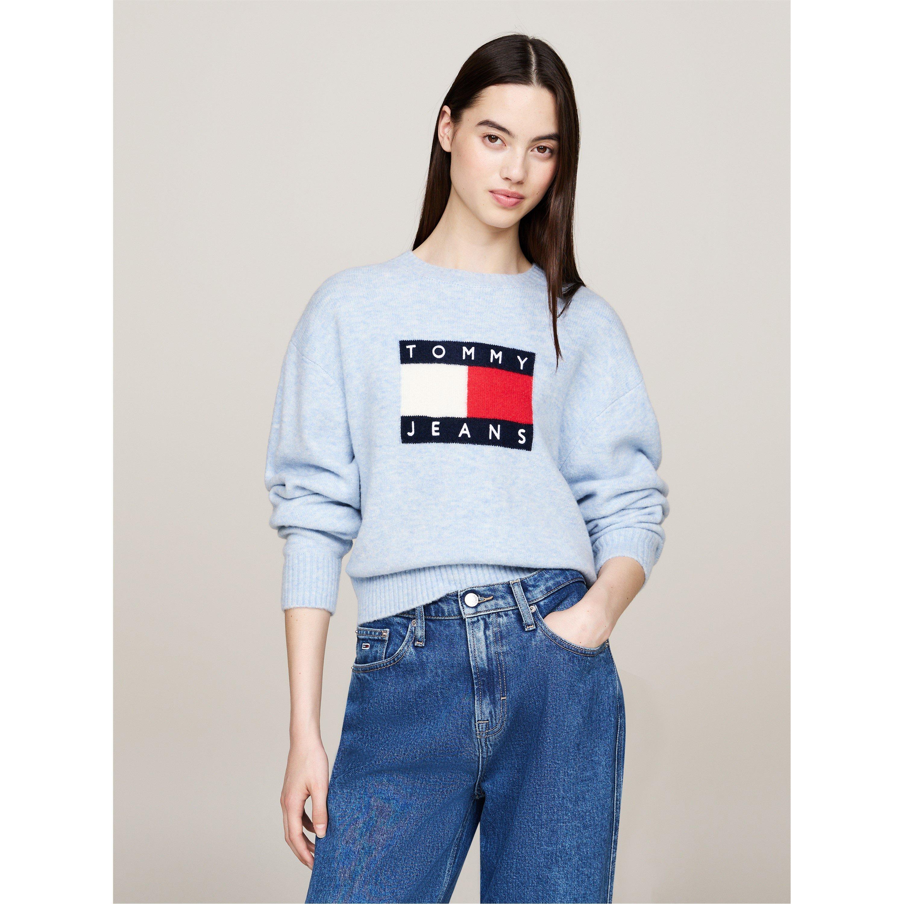 Tommy Jeans Melange Flag Pull Over Sweater