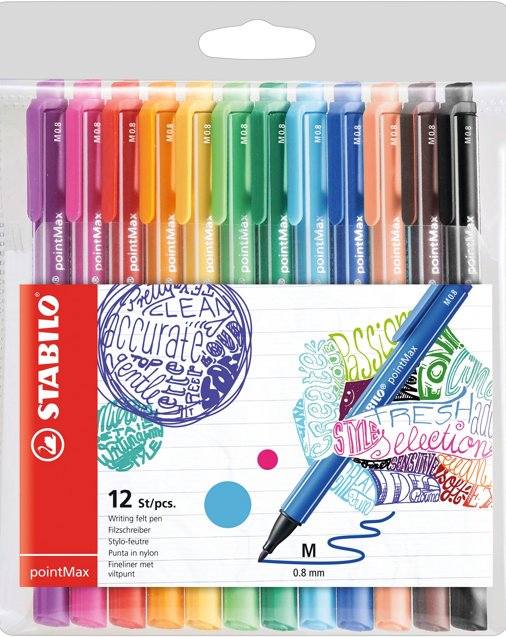 Filzstift STABILO® pointMax 12er-Pack