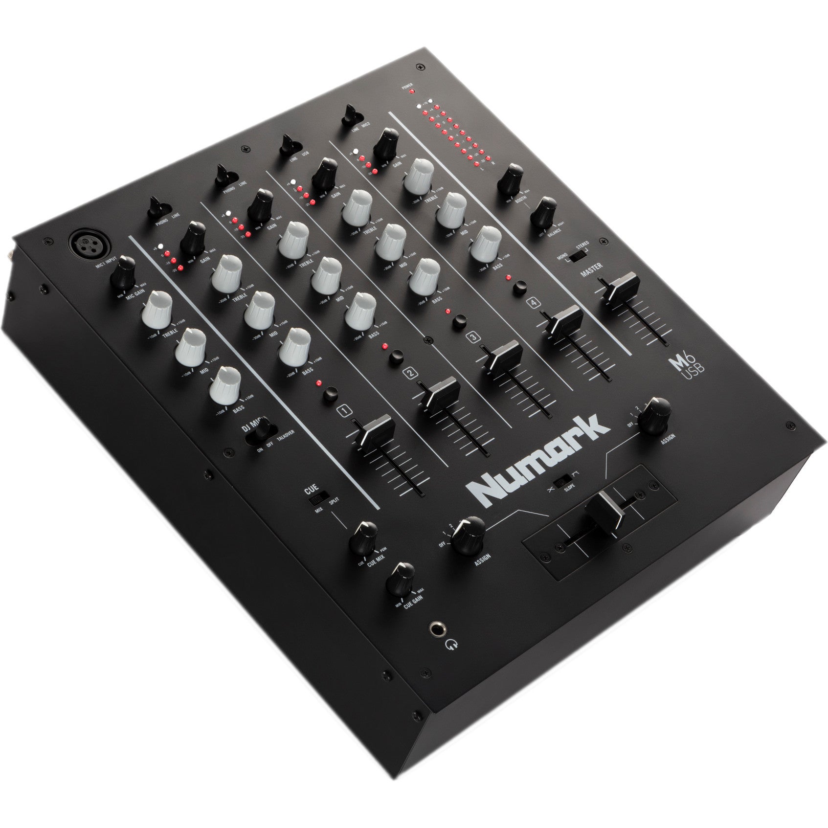 Numark M6 USB 4-kanaals USB DJ Mixer
