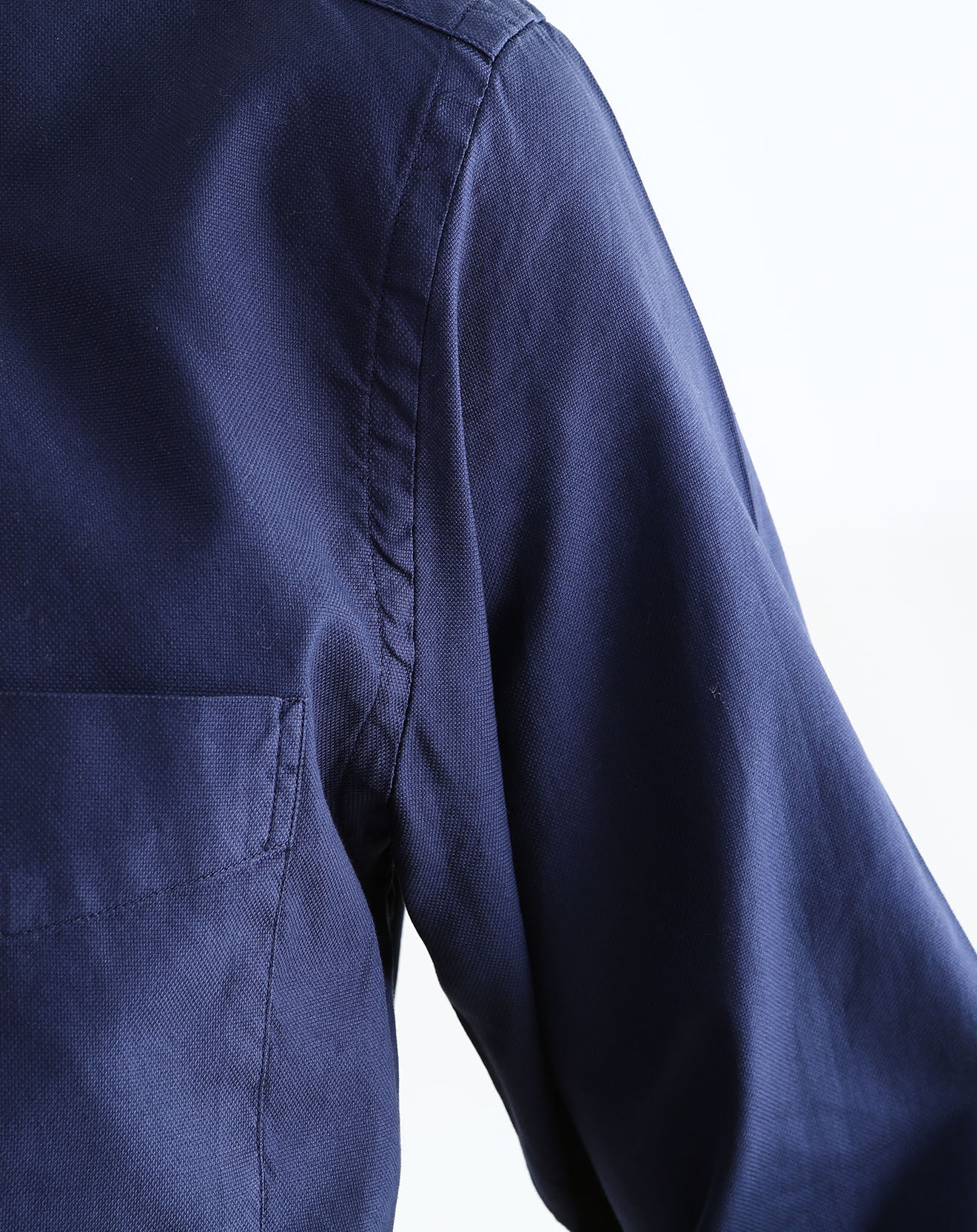 Hartford Chemise Regular Pal Pat piquée marine