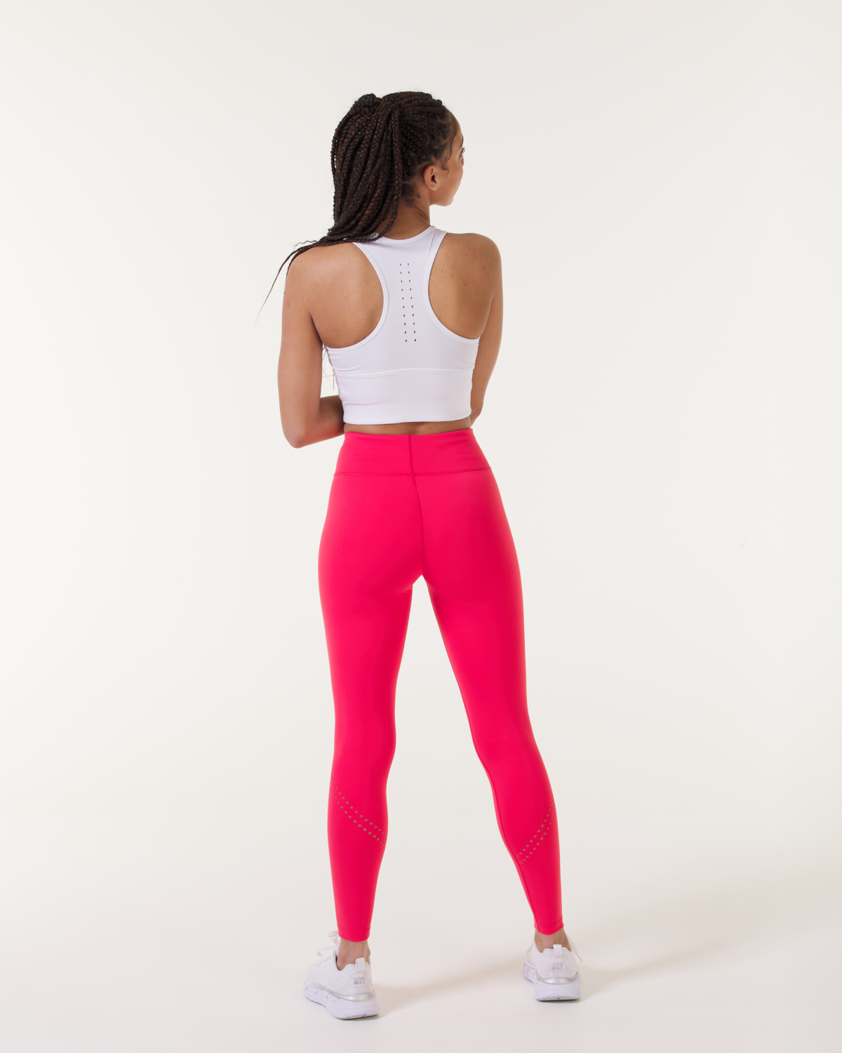 LEVITY Breeze Lasercut Tights Red Geranium
