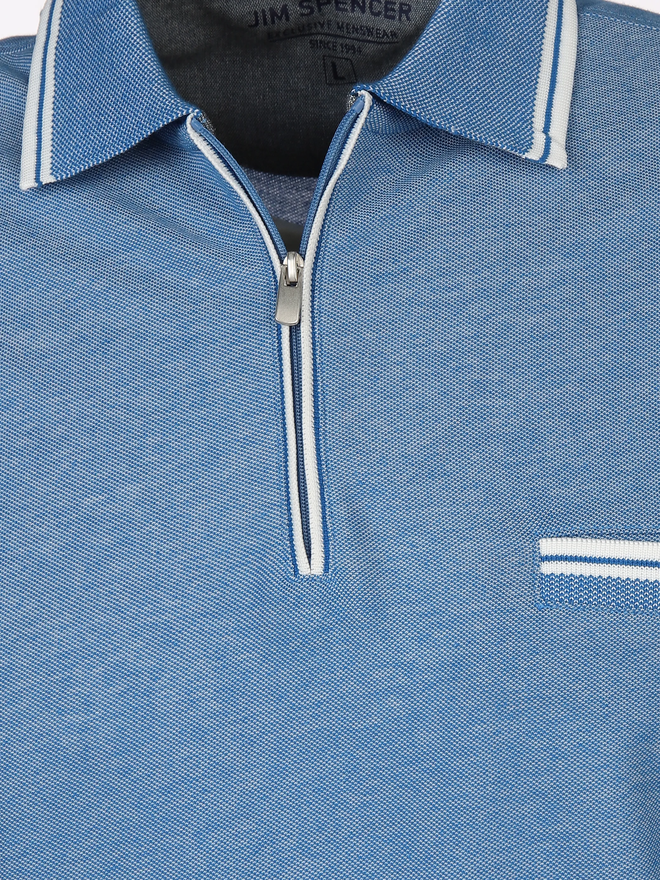 Herren Poloshirt mit Reißverschluss