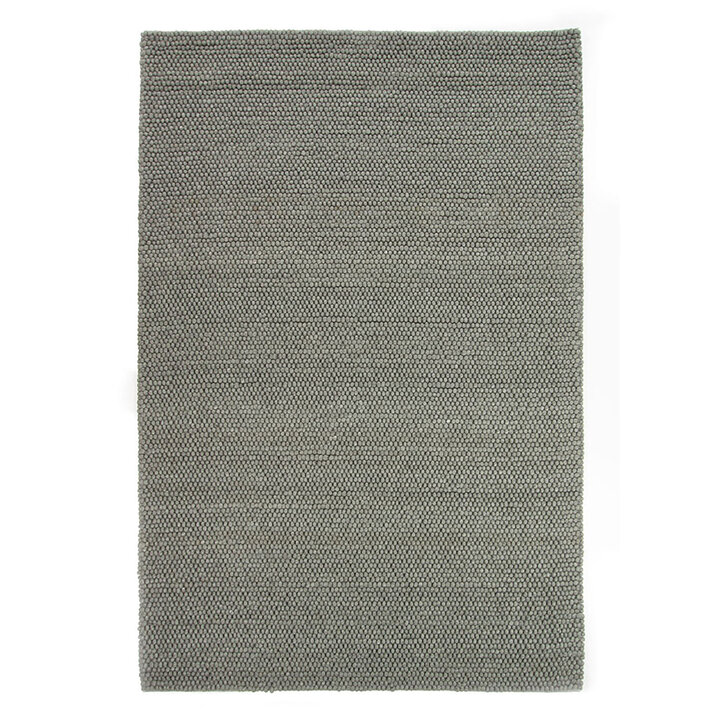 Wollen vloerkleed op maat - New Loop Grijs/Groen 456