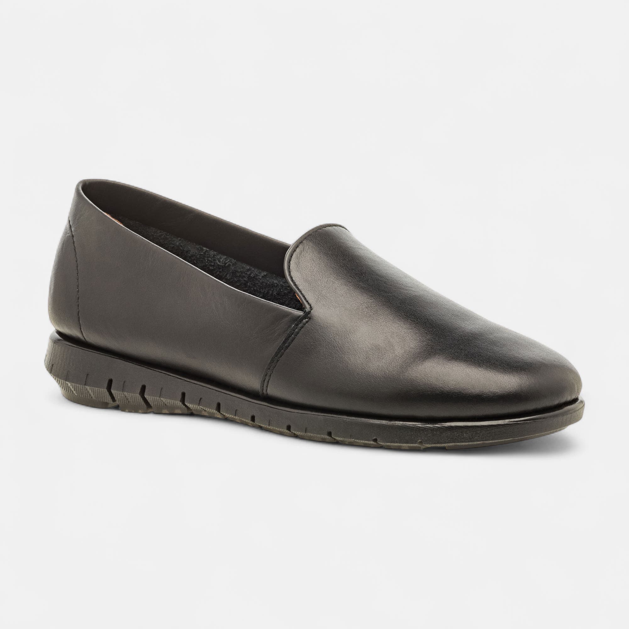 Mocassins Femme en cuir noir
