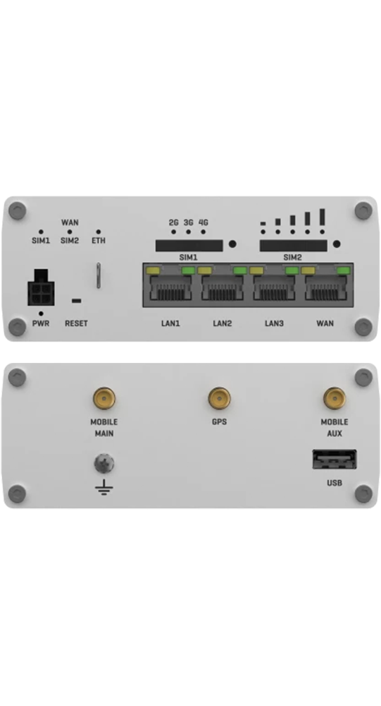 Teltonika DSL/WLAN Module RUTX09 Industrieller Mobilfunk-Router Silber