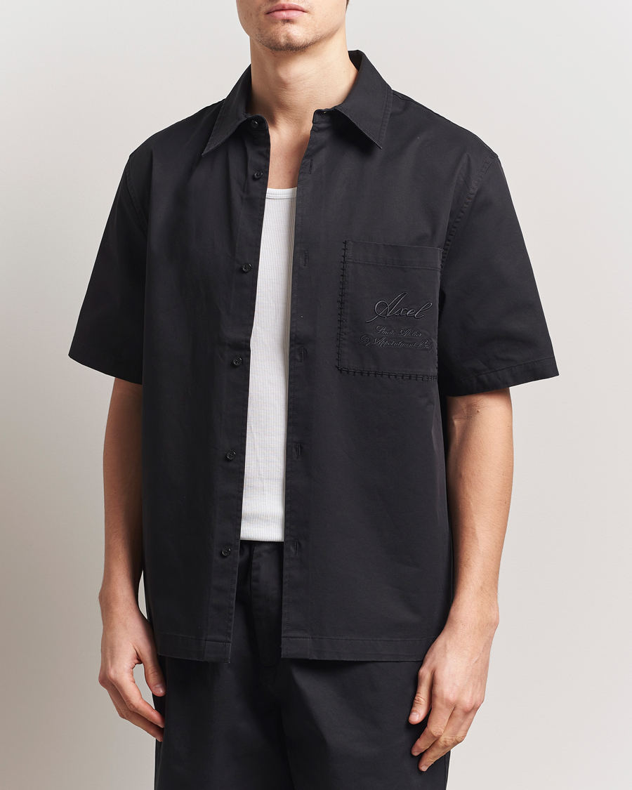 Axel Arigato Stitch Embroidered Shirt Black
