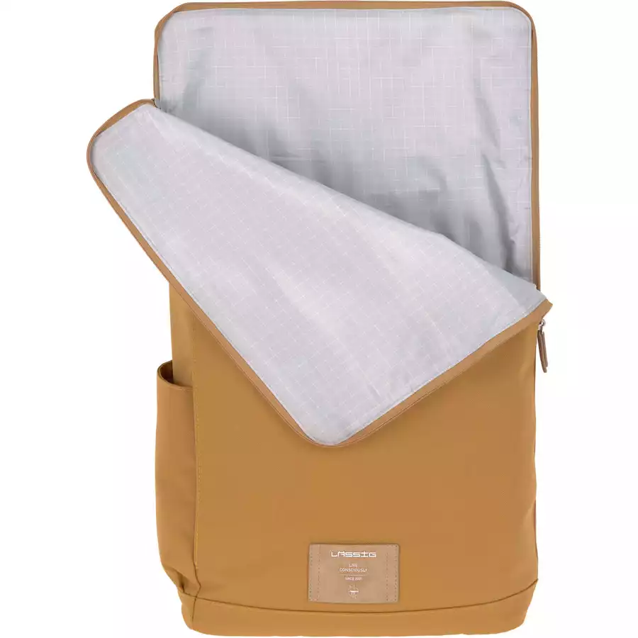 LÄSSIG Wickelrucksack Rolltop Backpack curry