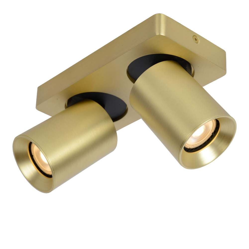 Lucide Nigel plafondlamp 2x 5W goud mat