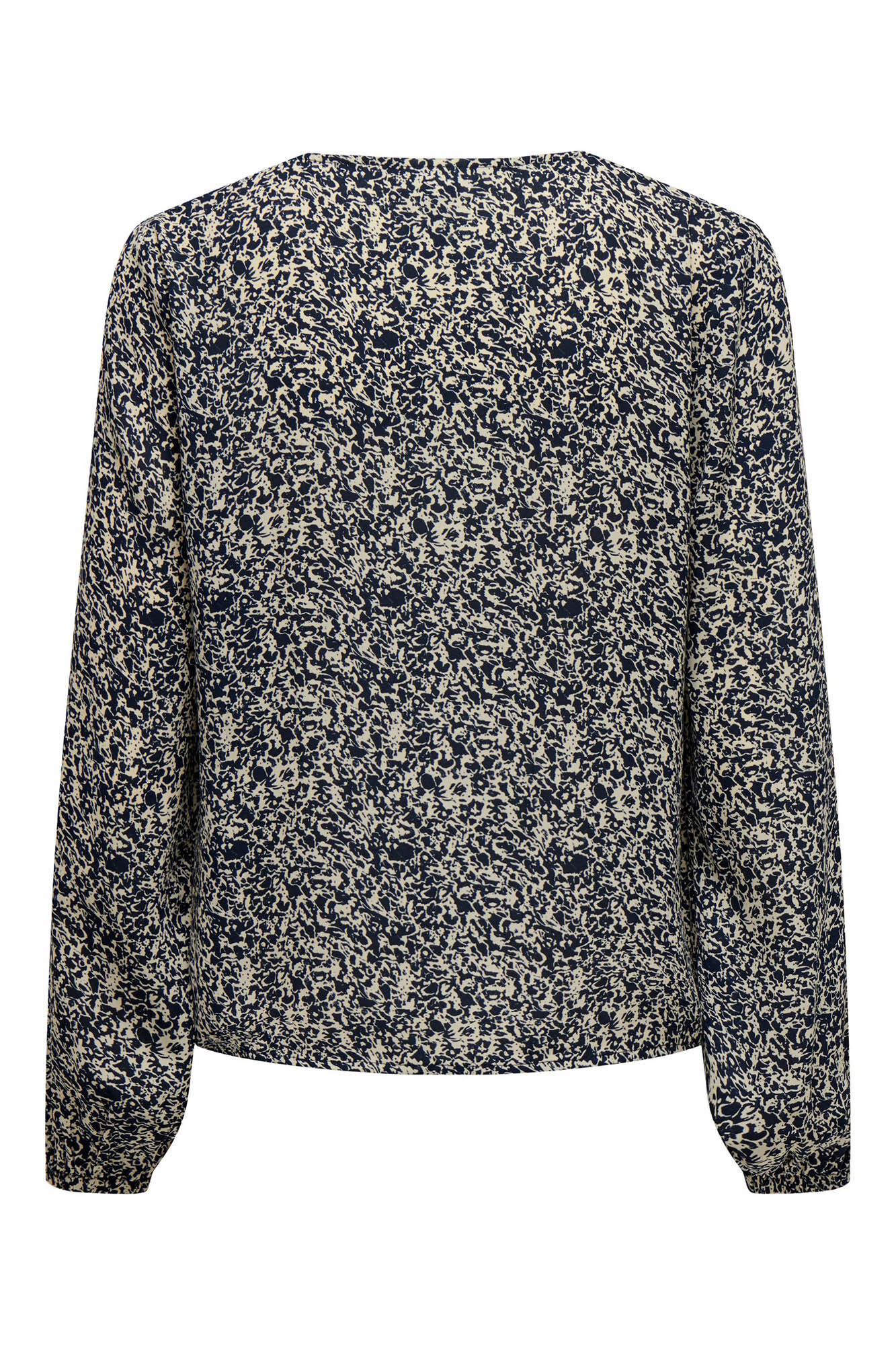 Camisa estampada com decote em V