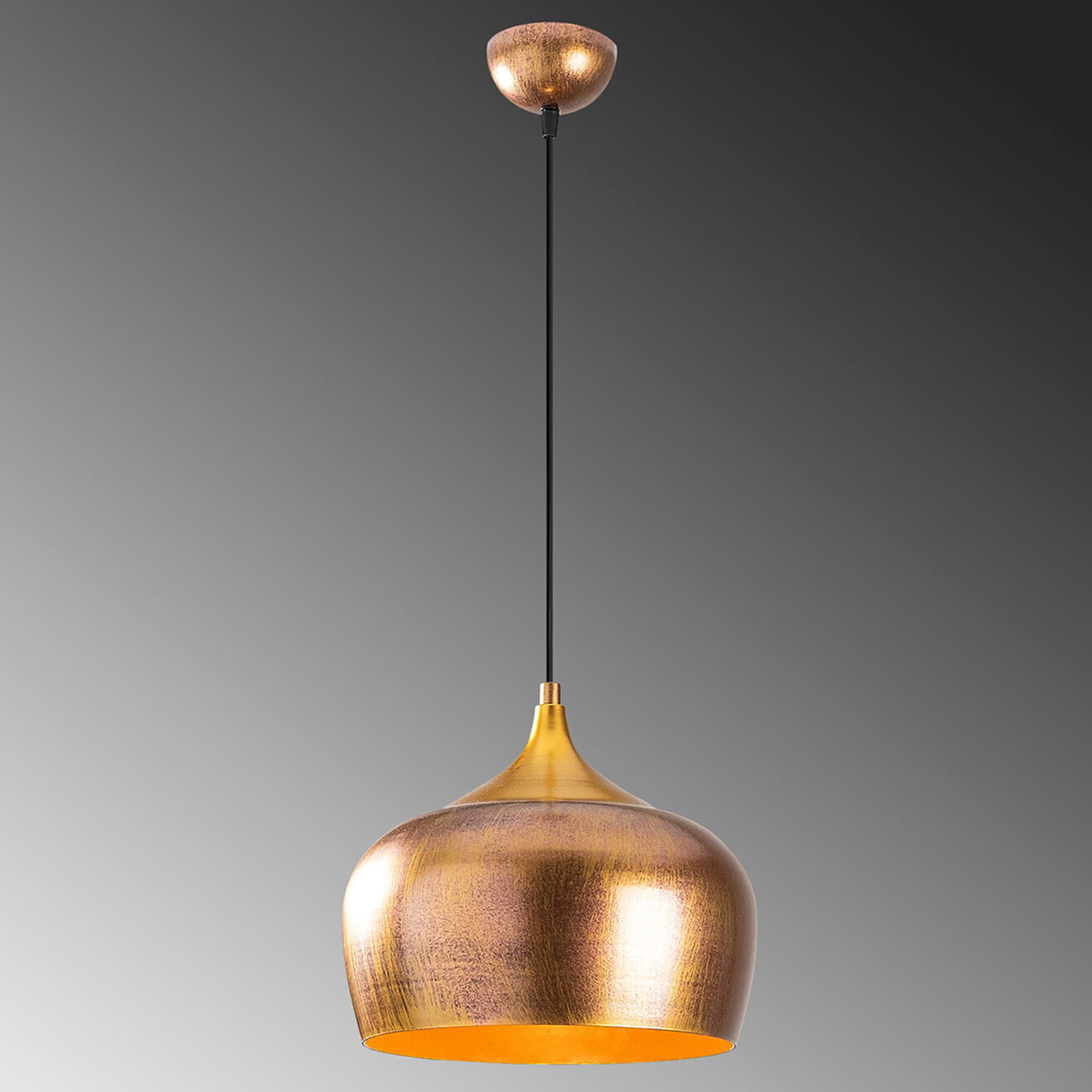 Opviq Suspension Berceste dorée - 30x30x123cm