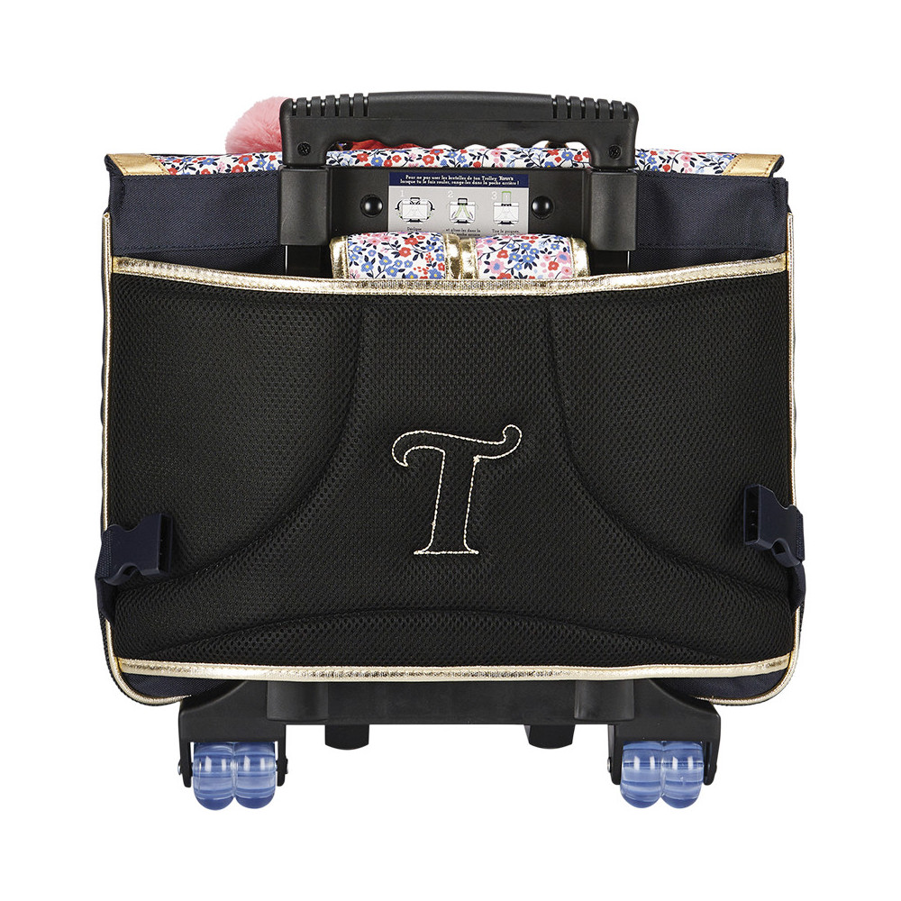 Cartable trolley Antonia bleu