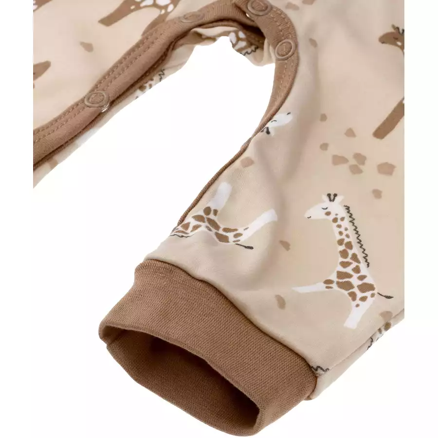 Makoma Strampler Giraffe braun