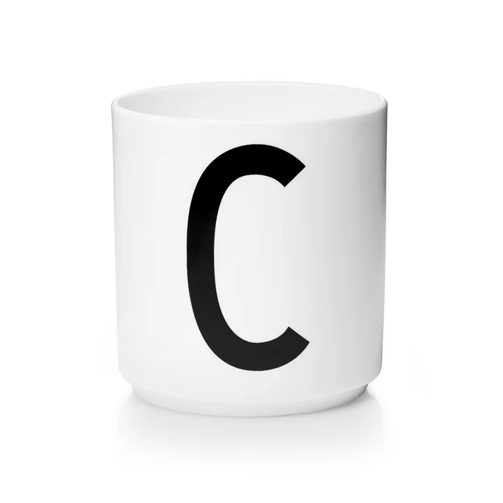Design Letters - AJ Porzellan Becher C, weiss