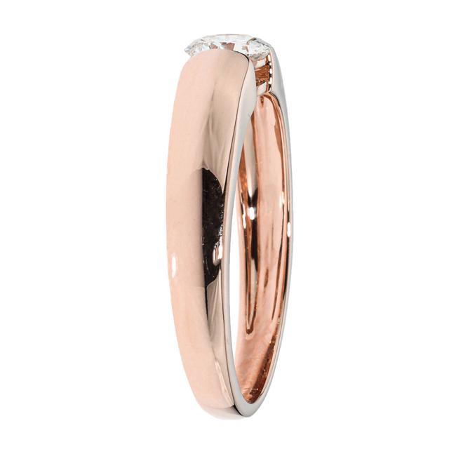 Brillant-Ring in Spannring-Optik, Gold 585 poliert