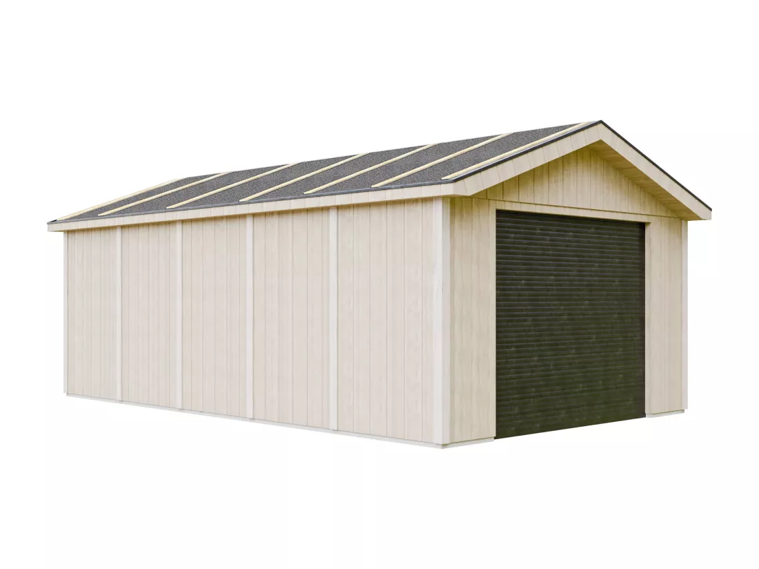 Garage Qualité Premium 21 m²- L378xl648 cm- Timbela M992B