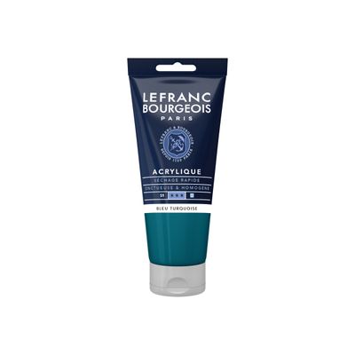 Lefranc Bourgeois - Peinture acrylique - bleu turquoise - 80 ml