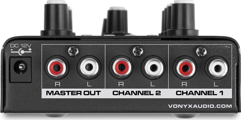 Vonyx - STM500BT - DJ-mixer - Zwart - Bluetooth - MP3-speler - USB-poort