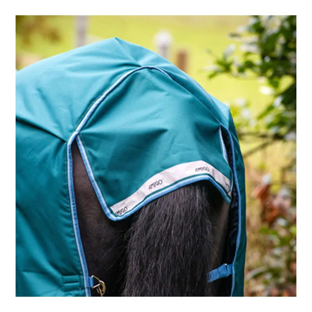 Horseware AMIGO BRAVO 12 WUG HVY 400G - Couverture de paddock storm green/turquoise/aqua