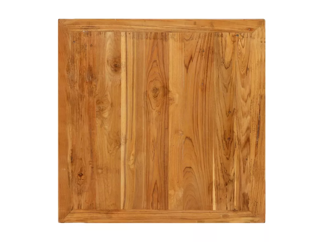 Table de bar Teck recyclé massif 60x60x107 cm