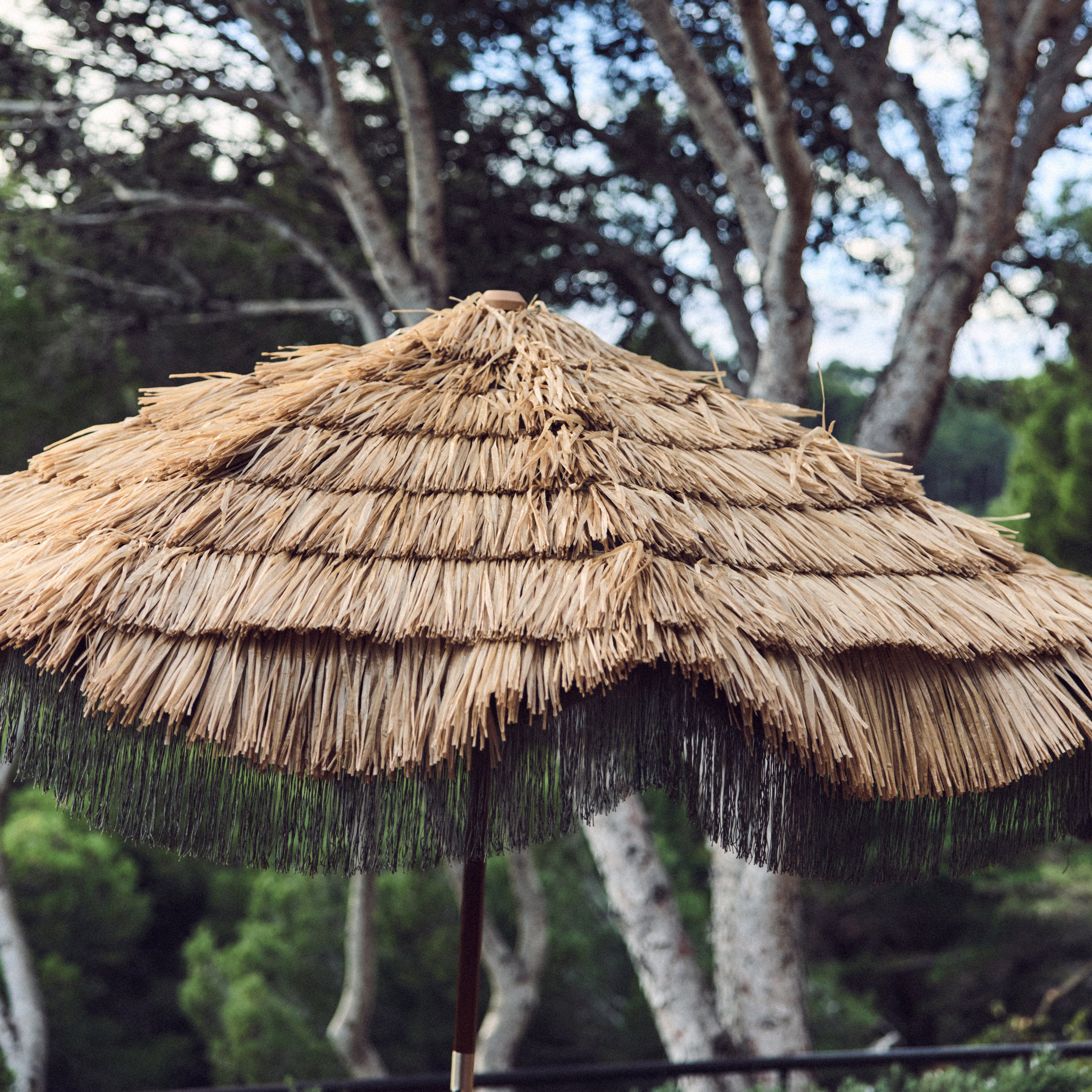 HKliving Serengeti Parasol Ã 192 cm - Raffia