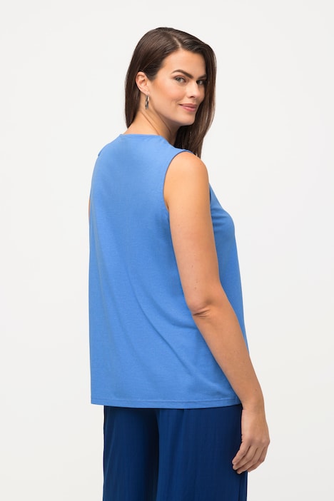 Top, Cut-Out, Classic, Rundhals, ärmellos