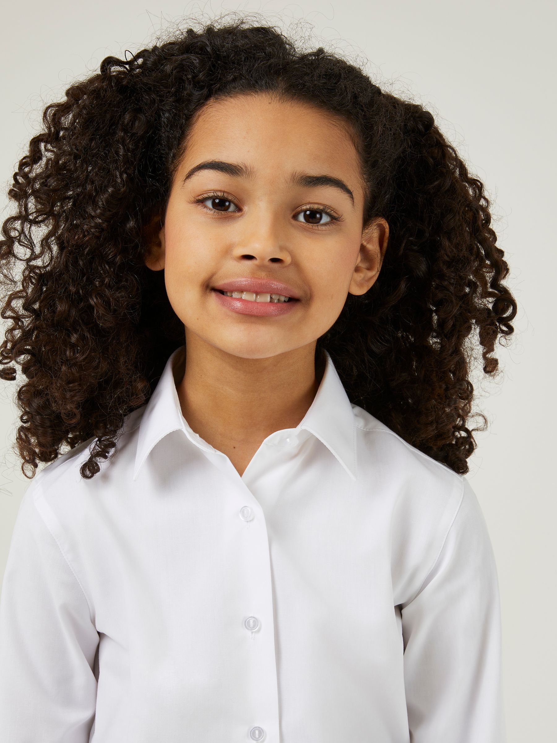 Trutex - Verpakking van 3 witte schooloverhemden met lange mouwen en regular fit