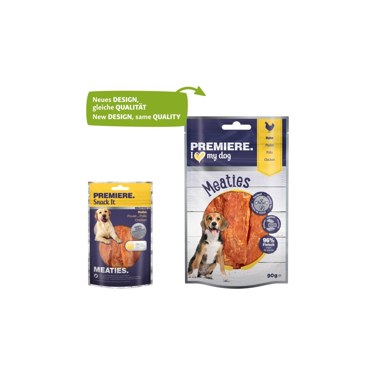 PREMIERE Pure Meaties Huhn 90 g