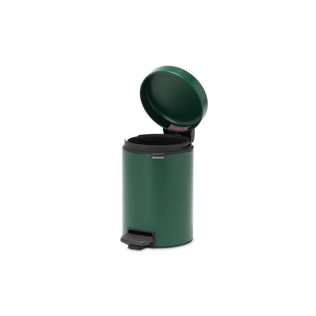 Brabantia newIcon pedaalemmer 3 liter met kunststof binnenemmer - Pine Green